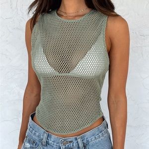 WHITEFOX Khaki Top NWT